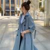 British Trench Coat Women's Medium and Long Small Korean Version Loose Spring and Autumn 2024 New Temperament Popular Coat Ins Tide