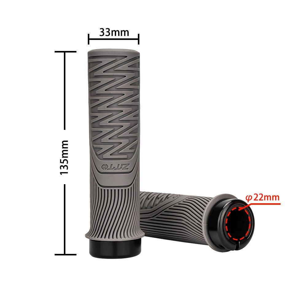 33mm MTB Grips ZTTO Bike Handlebar Accessories Universal Lock-on Grip Mountain Bike Parts