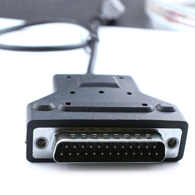 USB to DB25 25Pin Serial Printer Cable RS232 Cord for Data Transfer Supports Multiple Operating Systems 180cm Length