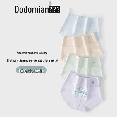 Duoduo Cotton Женские трусики с высокой талией и контролем живота, 4 шт.