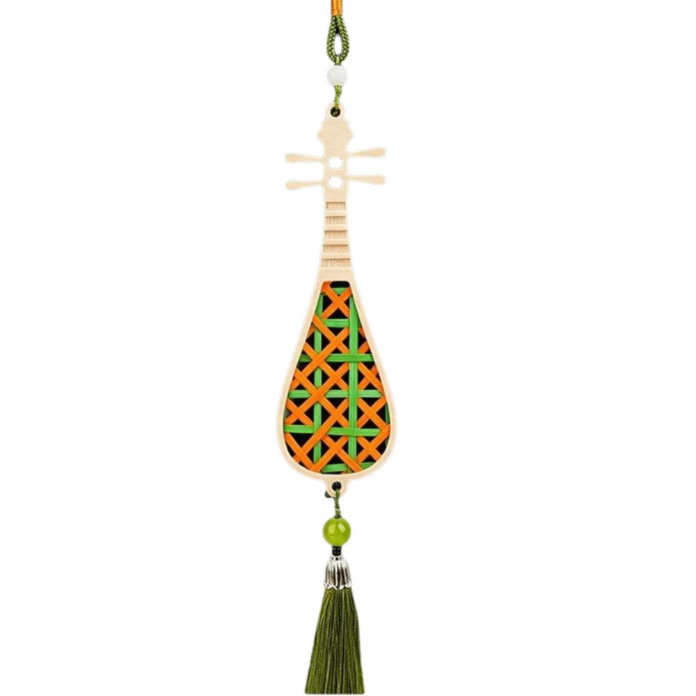 Zongzi Bamboo Pendant Material Kit Handmade Wind Chime Kit  Courtyard Decor