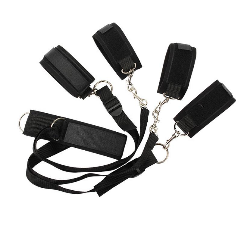 Взрослый раб, БДСМ, кровать, привязка для ног, разветвитель, наручники, кандалы в комплекте, набор веревок, женский флирт, SM, реквизит для взрослых, секс-игрушки для