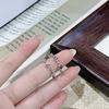 Простое кольцо-круг Геометрическое Французская бабочка Открытое кольцо Легкая роскошь Нишевое Высококачественное Кольцо на указательный палец Женское