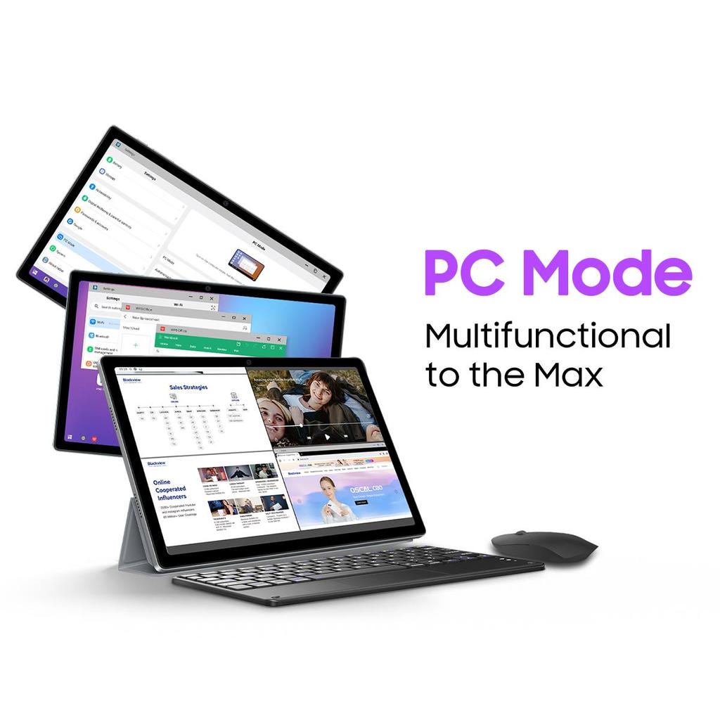 Refurbished Blackview Tab 15 Pro Tablet 10.5inch 14GB RAM 256GB ROM 8280mAh PC Mode Widevine L1