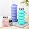 1pc Silicone Folding Sports Water Bottle Portable Outdoor Travel Water Cup Easy To Store Retractable Cu