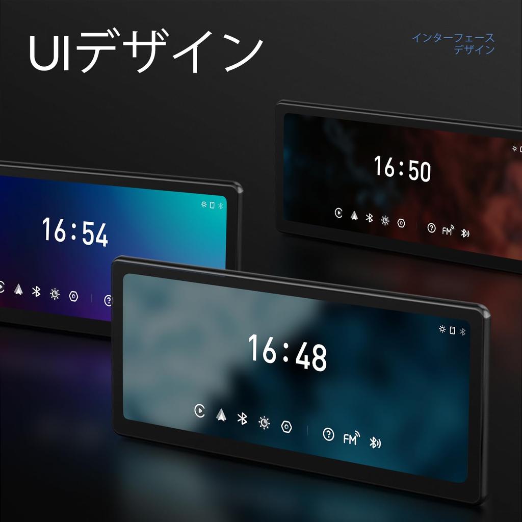 [2025 Fully Laminated Screen] CarpodGo T3 Pro Portable 60fps Wireless CarPlay Android Auto, 8.9-inch 1920720 IPS Touchscreen Car Stereo, Display Only