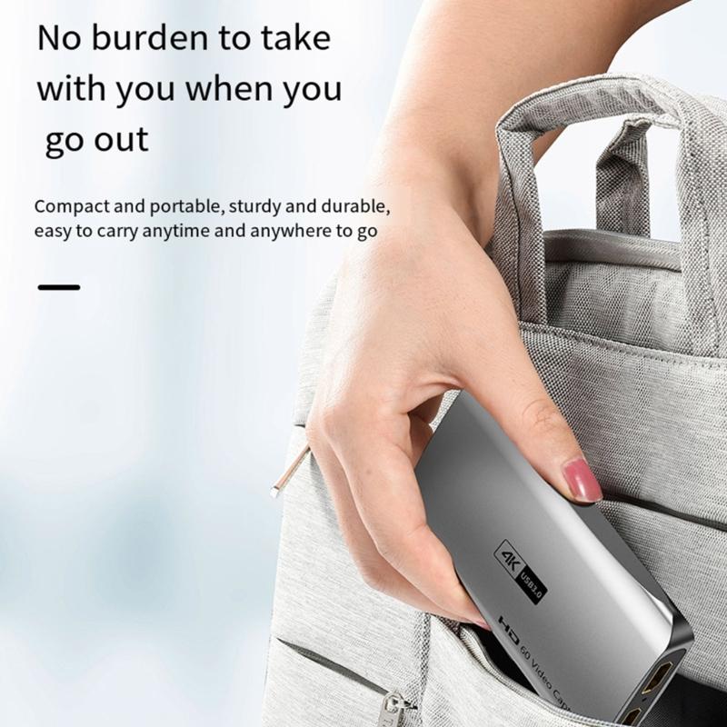 Video Capture Card e To Type-C Streaming for Game Switches e Input and Output Capture Card