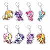 Акриловый брелок-шнурок My Little Pony: Пинки Пай, Твайлайт Спаркл, Флаттершай и Рэйнбоу Дэш - Идеальный подарок для друзей