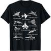 Американские истребители F22 Raptor F14 Tomcat Футболка для споттинга самолетов