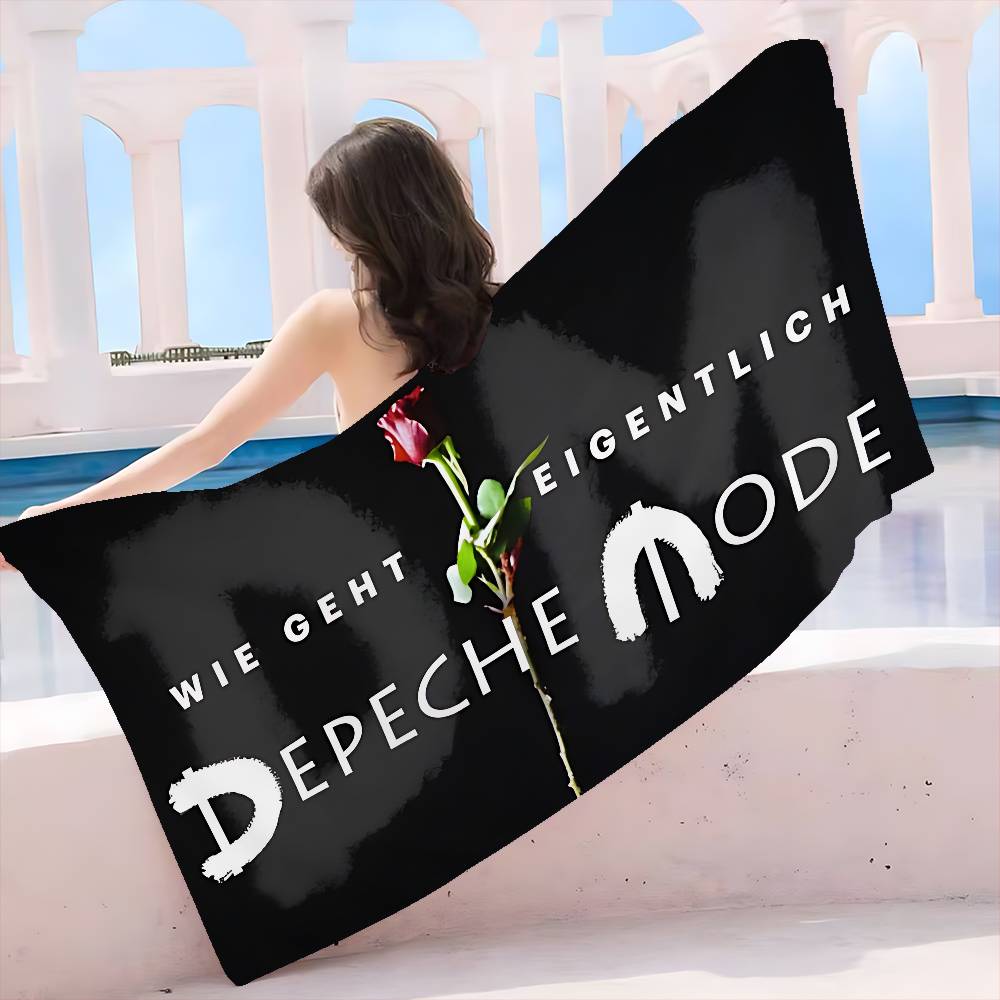 Электронный Рок D-Depeche Mode Пляжное Полотенце Цветные Полотенца для Ванной для Девочки Микрофибра Быстросохнущее Без Песка Пляж Йога Бассейн