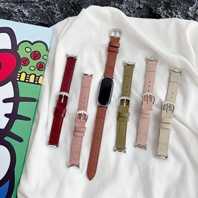 Suitable For Xiaomi Mi 9/8Pro Bracelet Cute Kt Cat Leather Fit3 Huawei Watch Gt5/4/3 Watch Strap