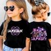 KPop Охотники на демонов Детская одежда Летняя Мультяшный Derpy Тигр Одежда Модная Футболка для Мальчиков Детская Футболка Топ