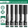 Ultra-Thin Extra-Long Hardened Socket Wrench for Lithium-Ion Impact Tools and Electric Vehicle Repair
