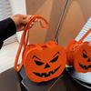 Pumpkin Crossbody Bag For Women Pumpkin Shoulder Bag Female Halloween Bag Pu Leather Demon Messenger Bag Halloween Shopper Bag