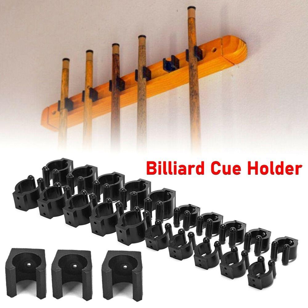 12Pcs Wall Hanging Billiard Cue Holder Rod Clip Stick Holder Billiard Cue Fishing Rod