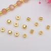 10pcs 14K Gold-Wrapped Color-Preserving Three-Layer Small Spacer Large Hole Smooth Surface Bead Spacer Diy Bracelet Necklace Beaded Material Bucket