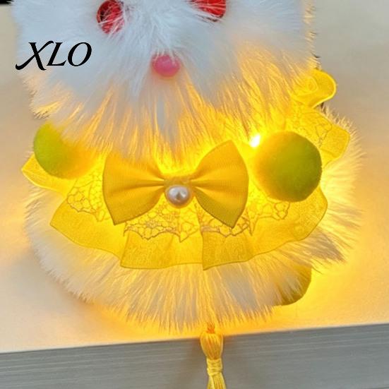 Handheld Decorative Lantern with Tassel Mid Autumn Plush Rabbit Lantern, Cute Bunny Night Light, Holiday Gift for Children Market Vending Prop,