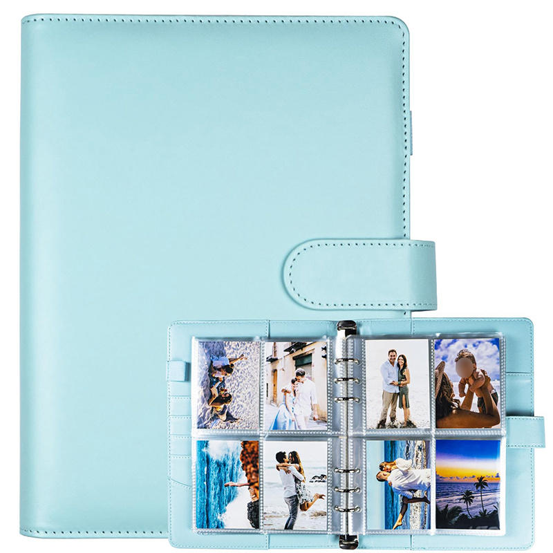 Kpop Photocard  Binder Photo Cards Collect Book Album PU Leather Notebook Photo Protector School Stationery