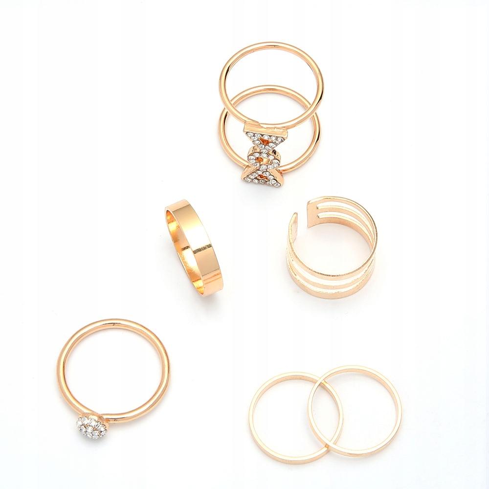 Gold Retro Punk Boho Ring Set 68