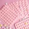 Mix Fruit Animal Silicone Chocolate Mold Rabbit Fish Fudge Candy Jelly Mould Geometric Heart Cake Decor Baking Ice Tray Gifts