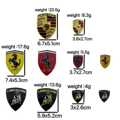 Премиальные наклейки на автомобиль: Стили Ferrari, Porsche, Lamborghini, Металлические отделки