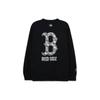 Толстовка унисекс с принтом letter logo Boston Red Sox MLB, с круглым вырезом, черная 3AMTM0131-43BKS