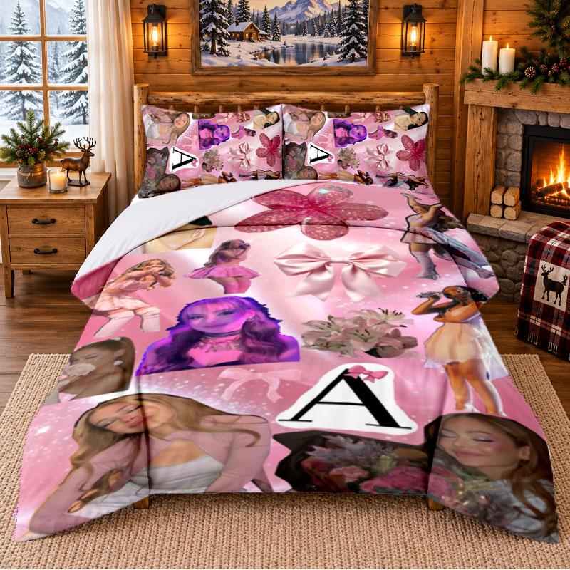 Ayliva Pattern Bedding 3Pcs Set Bed Sheet And Pillowcases For Indoor Bedroom