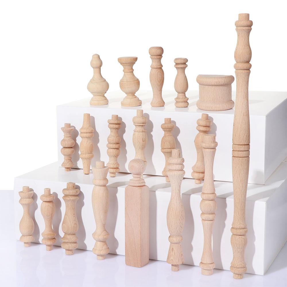 Стиль Украшения Ремесла Винтажный Деревянный Резной Домашний Декор Мебель Ножки Ножки Сиденья Шкафа