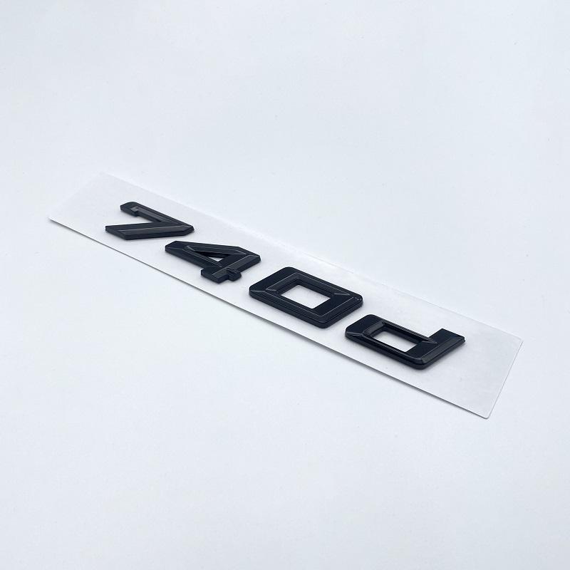 New Font Numbers Letters 730d 740d 745d 750d 760d Top ABS Emblem for BMW 7 Series Car Trunk Nameplate Logo Sticker Black