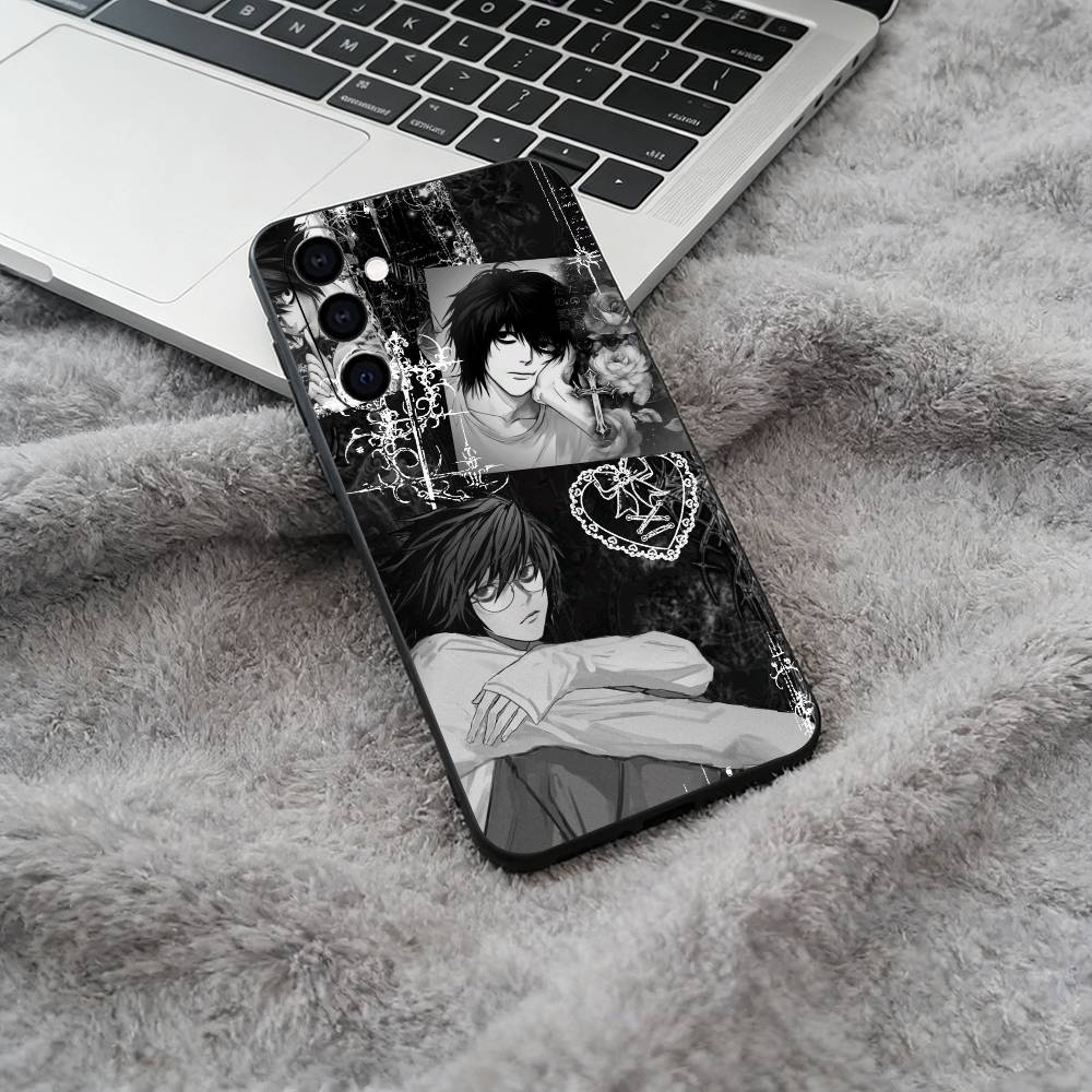 D-Death- Note- Классический аниме Мягкий силиконовый чехол для телефона для Samsung Galaxy A73/A71/A72/A70/A53/A52/A51 - Черный