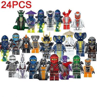 Набор из 24 шт. Мини-фигурок Ninjago, Строительные блоки, Игрушки для детей