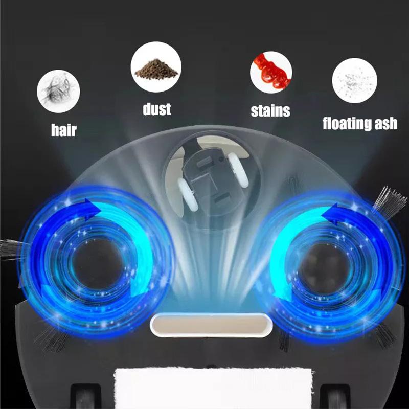 Умный робот-подметальщик Мини Тихий Пылесос Беспроводной Очиститель Подметание Швабра Щетка Два-в-Одном Многофункциональная Уборочная Машина Для Дома