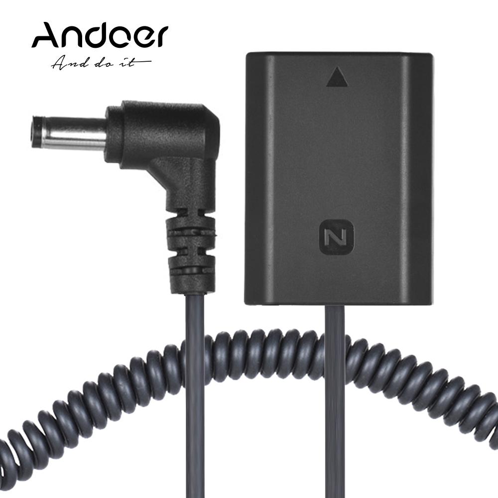 NP-FZ100 Пустышка аккумуляторной батареи Разъем постоянного тока Пружинный кабель для Sony A7III A9 A7RIII A7SIII