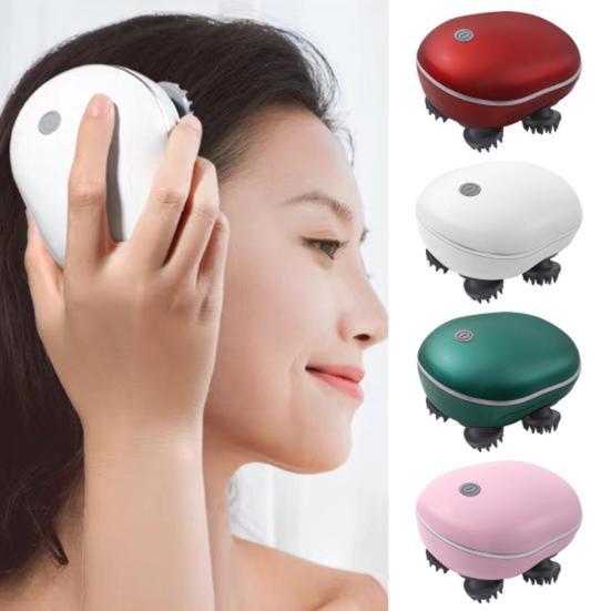 Electric Scalp Head Massager Rechargeable Waterproof Massager for Head Body Promotes Blood Circulation Relieves Pain Muscle Tension Scalp Massager