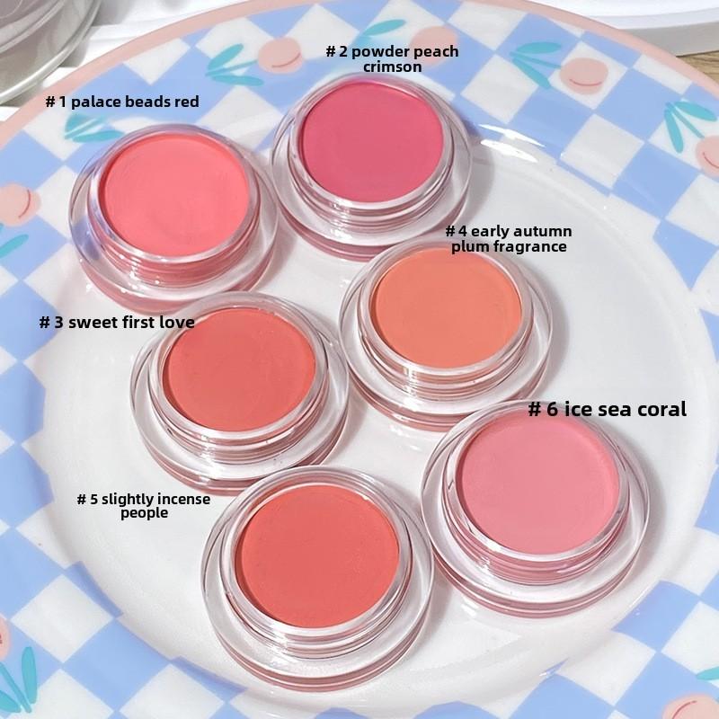 Кремовые румяна натуральные матовые осветляющие контурные румяна водостойкие стойкие фиксирующие ежедневная косметика для студентов модный макияж для женщин