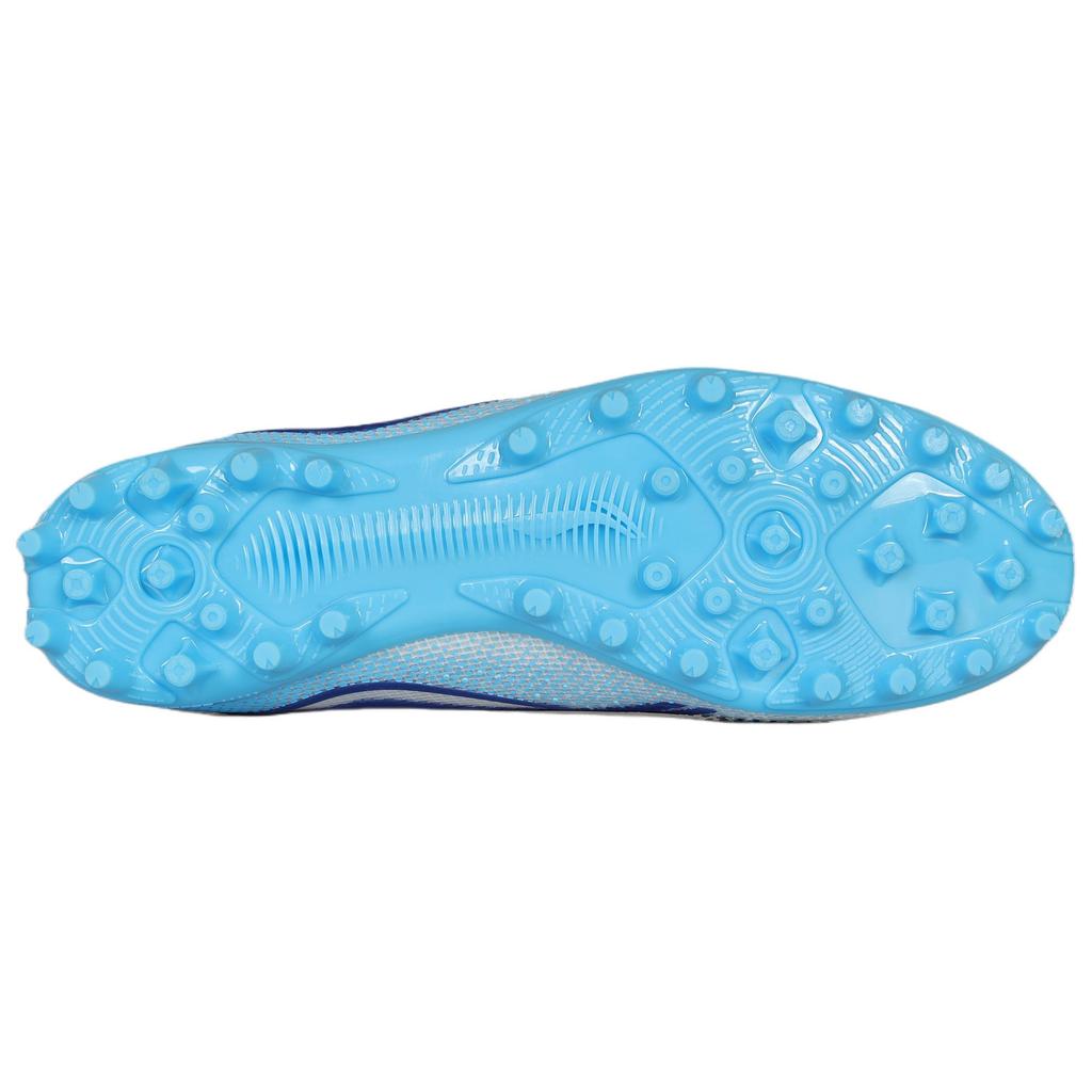 Li Ning MG Многоцелевые Скользкие Устойчивые к истиранию Футбольные Бутсы Мужские Флуоресцентный Небесно-голубой YSFV011-5