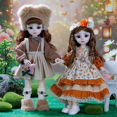 Куклы BJD 30 см Принцесса Полный набор 1/6 Аниме BJD с одеждой 23 подвижных сустава Нарядная кукла Набор кукольного домика Подарки на день рождения Игрушки