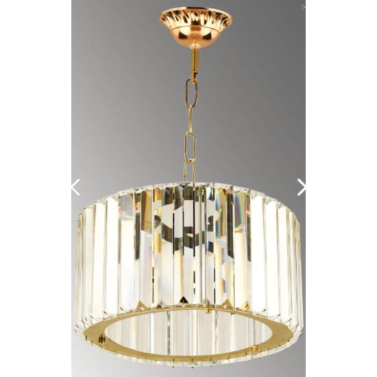 Роскошная люстра с бриллиантовым золотом и хрустальным камнем