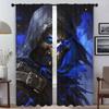Skeleton Killer Home Interior Curtains for Living Room Blackout Curtain Halloween Decoration Shades Tulle for Bedroom Partition