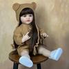 55 CM Lifelike Full Vinyl Body Reborn Baby Girl Doll Betty Straight Leg Alive Newborn Bebe Doll Lovely Kid's Playmate Toy Xmas Birthday Surprise Gifts