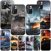 Чехол Tank Fighter Warship для Xiaomi Redmi Note 9S 9 8 10 11 Pro 9C 9A 7 8T 7A 8A 10S 11T 11E 9T, черный мягкий силиконовый чехол для телефона