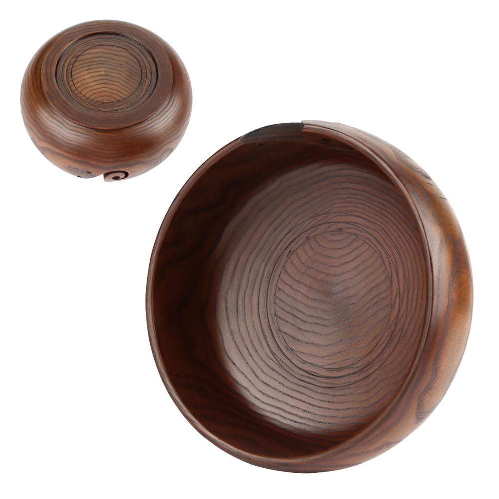 Wood Wooden Yarn Bowl With Holes Handmade Yarn Bowl Durable Knitting Yarn Bowl  For Knitting