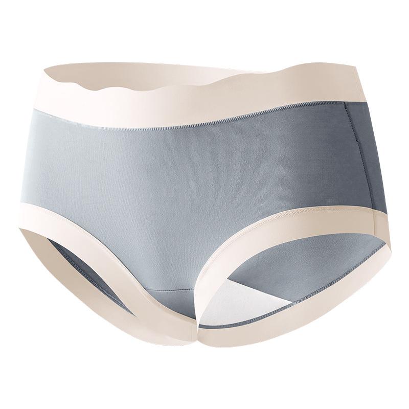 Simple Women's Traceless Underwear Large Women's Traceless Mid Waist Underwear Pure Cotton Summer