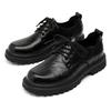 Деловые кожаные туфли, мужская повседневная обувь, британский стиль, инструментальная обувь, модные универсальные туфли на шнуровке, рабочая обувь для студентов 5164-E