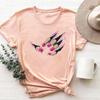 Style Lovely Tee Top Fashion T Shirt Clothing 90s Sweet Trend Casual Short Sleeve Women Print Lady Female Graphic T-shirt