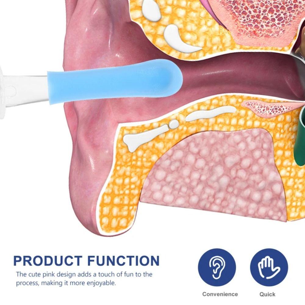 Replacement Ear Wax Removal Tips Silicone Ear Wax Picker Cover  Ear Cleaning Tools