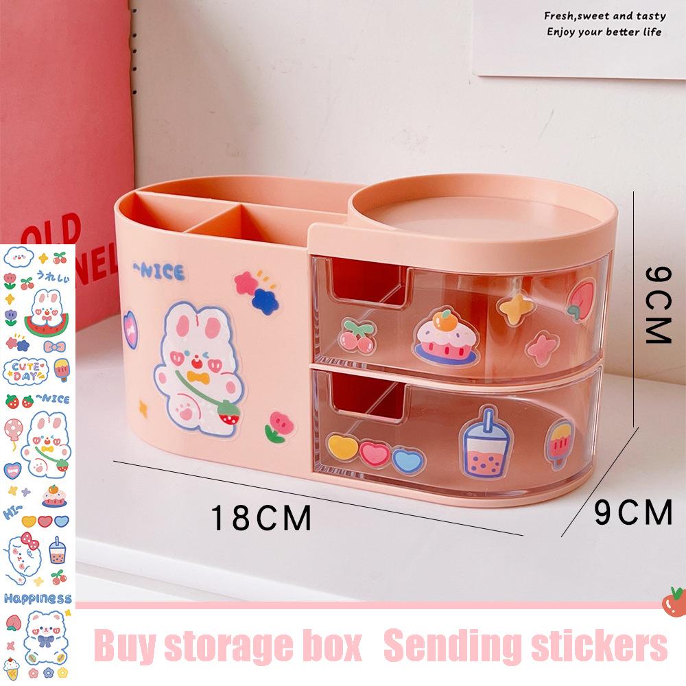 Kawaii ящик стильный держатель для ручек бытовой офисный стол разное стеллаж для хранения настольных канцелярских принадлежностей ящик для хранения с пультом дистанционного управления