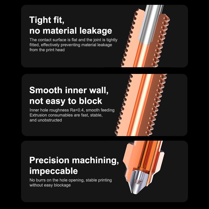 For Creality K2 Plus Nozzle Quick-Swap Nozzle Kit Hardened Steel Nozzle All-Metal High-Flow Printing For Creality 3D Printers