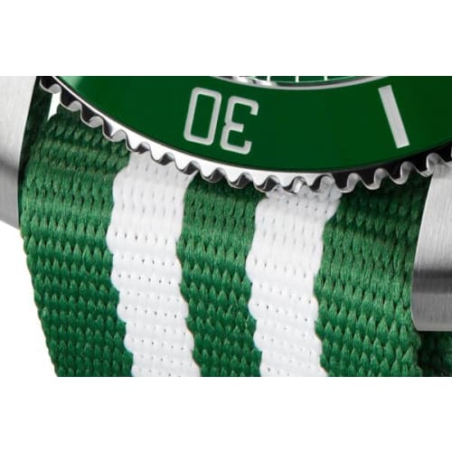 EPOS Men's 500m Water Resistant Automatic Diver's Watch with Ceramic Bezel, Model 3504GRN, Green