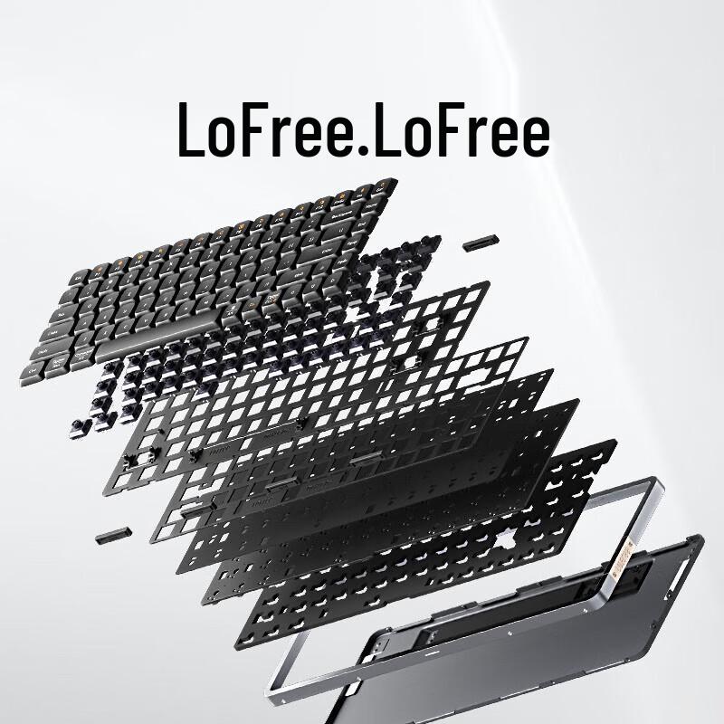LOFREE OE915 84-Key Low-Profile Gasket Mechanical Keyboard
